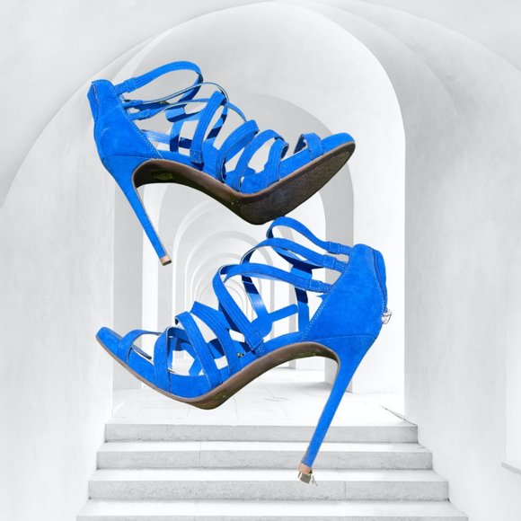 Jessica Simpson Shoes - Jessica Simpson Royal Blue Strappy Heels